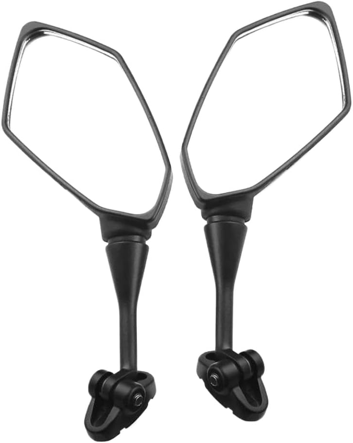 Rearview Mirror Compatible With CBR600F4 CBR600F4I CBR600RR 250R GT125R GT250R GT650R GT650S Black 1 Pair