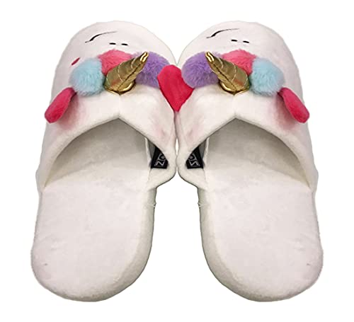 Chinelo feminino Pantufa de unicornio 36 a 38