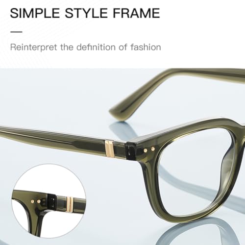 Lunettes TR90 pour femmes acétate transparent monture tendance - 3