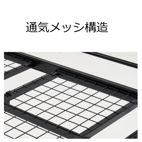 Amazon｜ロフトベッド パイプベッド シングル 耐荷重150kg 高さ130cm