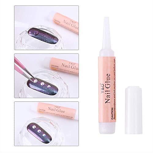 10Pcs Mini Beauty Nail Glue False Art Decorate Tips Acrylic Glue Nail Accessories Nail Glue New Extension For Nails False #TOP5