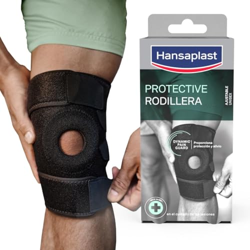 Hansaplast Soporte Protector de Rodilla Ajustable, Rodillera estabilizadora, Alivio del dolor, Favorece la circulación y la recuperación