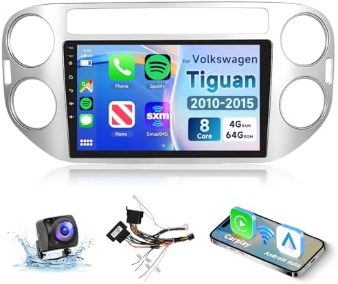 Amazon: 8 CORE 4G+64G Car Radio for Volkswagen Tiguan 2010-2015