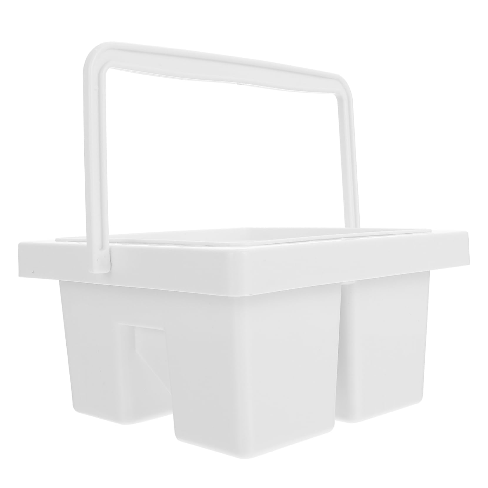 HAPINARY Pencil Holder Brush Washer Pen Washing Brush Holder Brush Washing Cleaner Watercolor Water Handle Brush Bucket Paint Brush Basins Handheld Sand Bucket Beach Bucket White Plastic