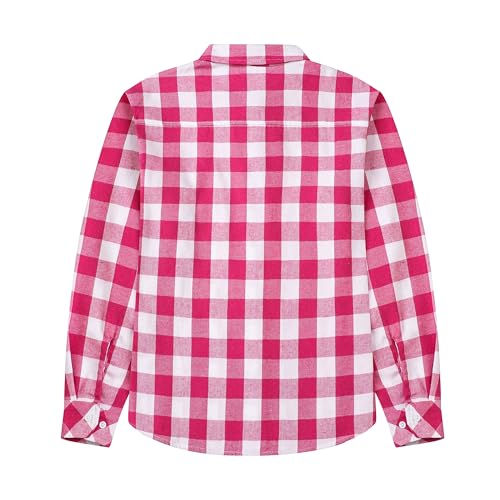 Image of SANGTREE Long Sleeved Flannel Shirt Button Down Plaid Shirts
