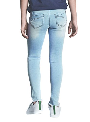 NAME IT Mädchen Jeans NKFPOLLY DNMTIA 1003 Pant NOOS 13147783, Gr. 98, Blau (Light Blue Denim) – Ansicht 2