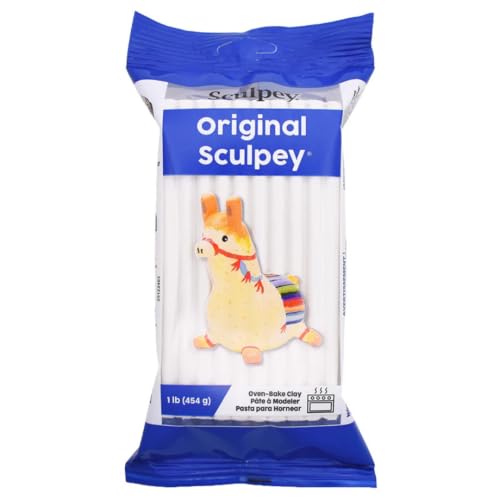 Image of Sculpey Original Oven-Bake Polymer Clay, White, 1 lb. /Pack, 3 Packs