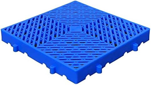 Lightweight Interlocking Plastic Pallet - Durable Polyethylene Storage Pad with Breathable Grid Ventilation, 100x50x5cm, Ideal for Warehouse & Shipping, 1 Pack