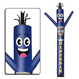 GOODENY 10FT Tall Hanukkah Inflatable Tube Man (12''Diameter) Wacky Wavy Dancing Guy for Outdoor Decoration Advertising Business Promotion - Happy Hanukkah (Blower Not Included)