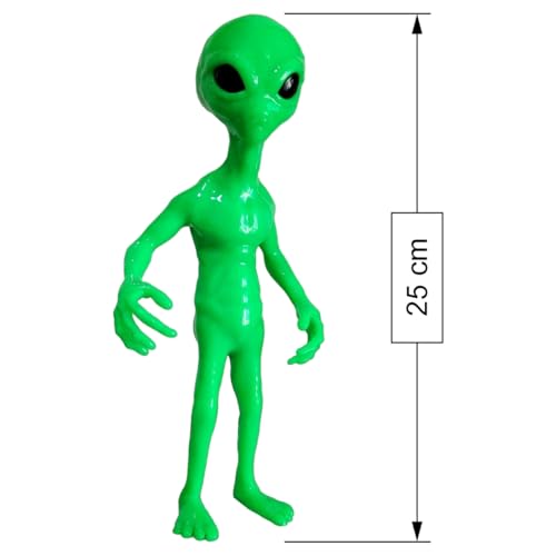 Alienígena 3d Extraterrestre Alien Verde 25cm - Ets Brasil