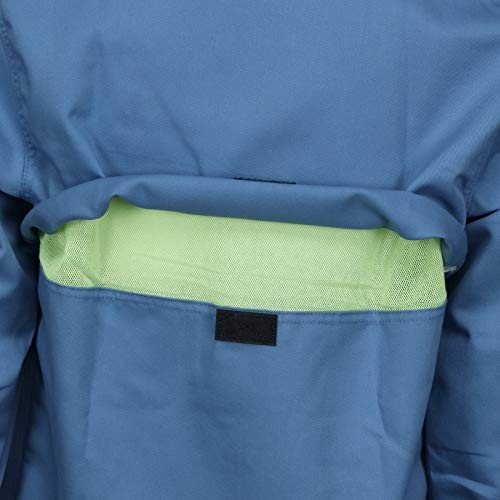 Image of MCR Safety Summit Breeze Flame Resistant FR Long Sleeve Shirt, 7-Ounce Cotton, Vents, Men's Work Shirt, Blue, X-Large Tall