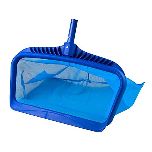 WOLLGORD Pool Skimmer Net, Heavy Duty Leaf Rake Cleaning Tool, Fine Mesh Deep Bag Catcher with Strong Plastic Frame,Fits Most Standard Pole