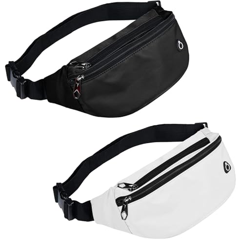 Image of Fanny Packs for Men and Women Water-Repellent Sports Waist Pack Bag | Belt Bag for Travel Hiking Running Walking Hands-free, Lightweight, Adjustable waist belt, Easy Carry Any Phone, Wallet