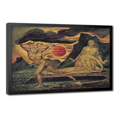 Poster William Blake Abel Found by Adam Eve impression sur toile 61x91 cm
