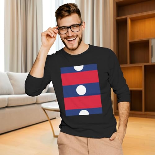 Chemise Laos homme manches longues pull léger décontracté EdWal mode classique