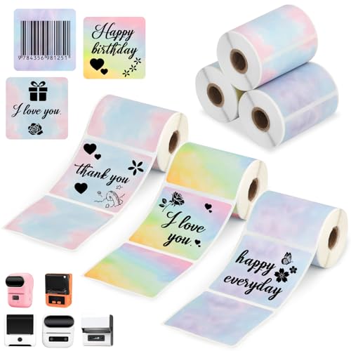 Phomemo M220 M200 M221 M110 x[J[p`t[Mxp 1.96C`×1.96C` hXebJ[ ~jv^[p DIYo[R[hSW[im[gp Of[Vt[