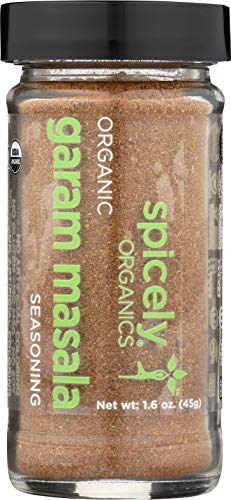 Spicely Organics Seasoning Garam Masala 1.60 Ounce Jar Certified Gluten Free #TOP4