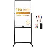 Uso multifuncional: hecho de materiales de la más alta calidad, superficie de escritura suave y duradera, fácil de limpiar en seco con todos los marcadores de borrado en seco. No solo para compartir ideas y organizar tu trabajo, sino como un tablón de anuncios. Ideal para enseñar lecciones o gestionar tus presentaciones de trabajo, práctico para la escuela en casa, el aula u oficina.