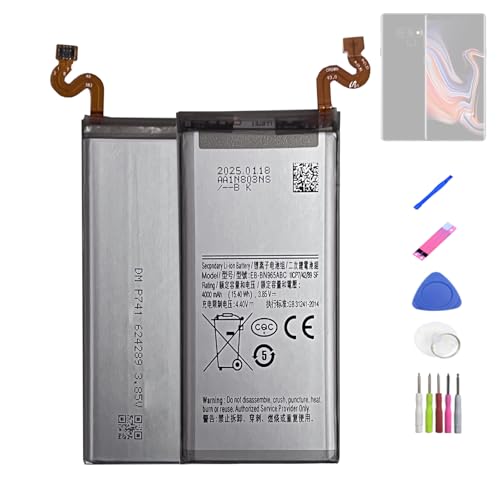 HIGHAKKU Batterie de Remplacement EB-BN965ABU Compatible avec Samsung Galaxy Note 9 SM-N960 avec Outils