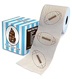 Printed TP Sports Games Printed Toilet Paper Roll - Fun Game Day Surprise Adults, Women, Men Sports Gifts for Sports Themed Party Favors, Birthday Decor, Sports Prizes - 500 Sheets Football