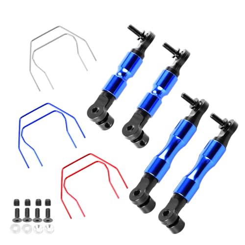 GLOBACT Front Rear Sway Bar Hop Ups Anti-Roll Bar Kit for Traxxas Slash 4x4/Rustler 4x4/Stampede...