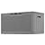 Greesum 100 Gallon Resin Patio Storage Box for Garden Tools, Outdoor Furniture Cushions, Pool Supplies, Gray