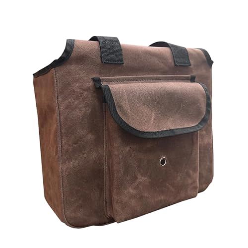 Bolsa organizadora de herramientas de lona encerada duradera, bolsa resistente de 16 onzas para taller, coche, motocicleta, hogar, proyectos, floristas y llaves, solución de almacenamiento versátil