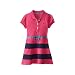 Nautica Little Girls' Pique Dress with Pieced Stripe Skirt