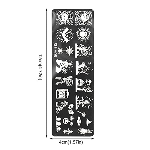Holiday Nail Decals For Kids Stamping Stamper Art Halloween Image Nail Templates Manicure Plates Nail Color Street Toenails Strips #TOP3