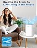 Priestley Small Air Purifiers for Home Bedroom Dorm Office Desktop, 20dB Quiet 3-in-1 HEPA Air Purifier with Essential Oil Diffuser, Air Filters Smoke, Allergies, Pet Dander, Odor, Dust #4