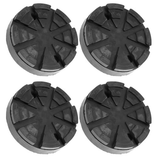 JECOMPRIS 4pcs Lift Tray Mat Outlet Adapter Automotive Car Rv Jack Pads Jack Pads for Rvs Jack Stand Pads Pinch Weld Jack Adapter Slotted Jack Pad Jack Blocks Rubber Floor Fall to The Ground