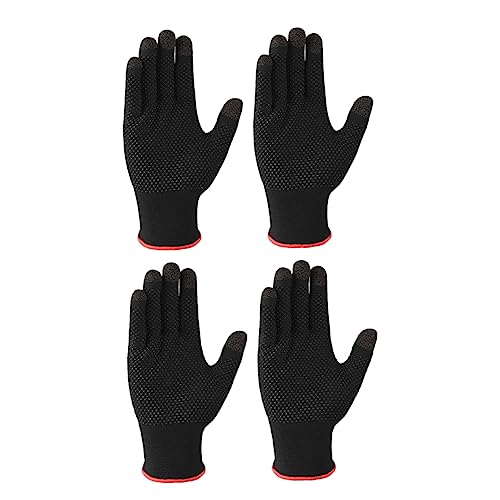 HAWILLOSCH 2Pairs Winter Touchscreen Gloves for Men and Women Slip Warm Lining Sensitive Five Finger Design for Cold Weather Driving and Outdoor Activities