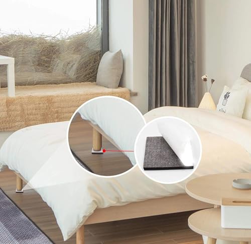 Image of MaruHub 2Pcs Non Slip Furniture Pads for Hardwood Floors, Self Adhesive Chair Leg Protectors, Table & Sofa Feet Grippers, Anti Scratch, Floor Protectors, Noise Reducing Rubber Pads (8.5 x 8.5cm)