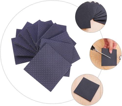 Image of MaruHub 2Pcs Non Slip Furniture Pads for Hardwood Floors, Self Adhesive Chair Leg Protectors, Table & Sofa Feet Grippers, Anti Scratch, Floor Protectors, Noise Reducing Rubber Pads (8.5 x 8.5cm)