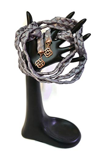Divinity Braid Gunmetal Celtic Knot Wedding Handfasting Cord #TOP6