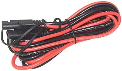 SPARKING 6FT 12AWG SAE to SAE Extension Cable 2Pin Bullet Quick Connect Heavy Duty Wire Harness with Waterproof Cap (6FT)