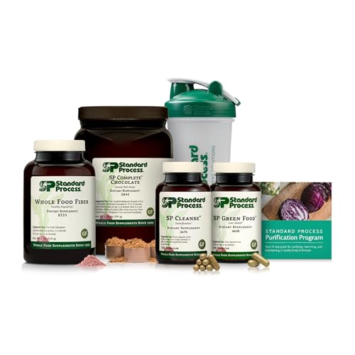 Standard Process Purification Kit with SP Complete & Whole-Food Fiber - Detox & Liver Support - Whole Food-Based Fiber Kit for Maintaining a Healthy Body - 21-Day Program - Chocolate
