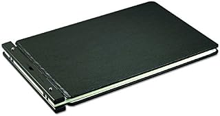 Wilson Jones 24165N Raven Vinyl-Guarded Post Binder, 2" Cap, 11 x 17, Black