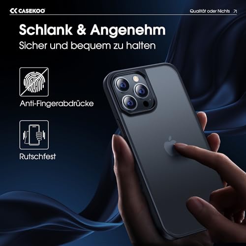 iPhone 13 Pro Hülle CASEKOO Upgrade Matt Power für optimalen Schutz