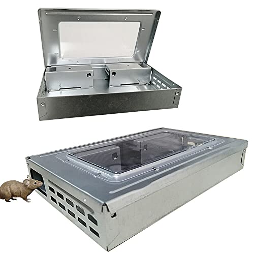 NganSuRong Piège à souris sans cruauté pour animaux vivants, réutilisable, robuste, adapté aux animaux domestiques et aux enfants, intérieur et extérieur qui ne tue pas, contrôle des rongeurs