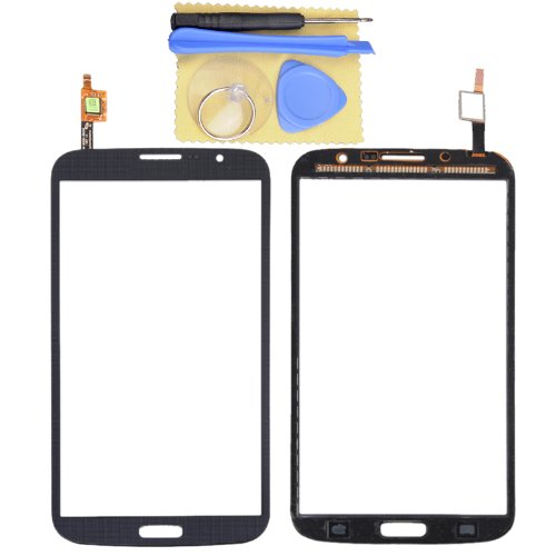 Black Touch Screen Digitizer Glass Lens for Samsung Galaxy Mega 6.3 I9200+tools