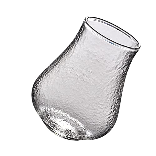 Happyyami Florero de Cristal Transparente Florero Decorativo Bud Jarro