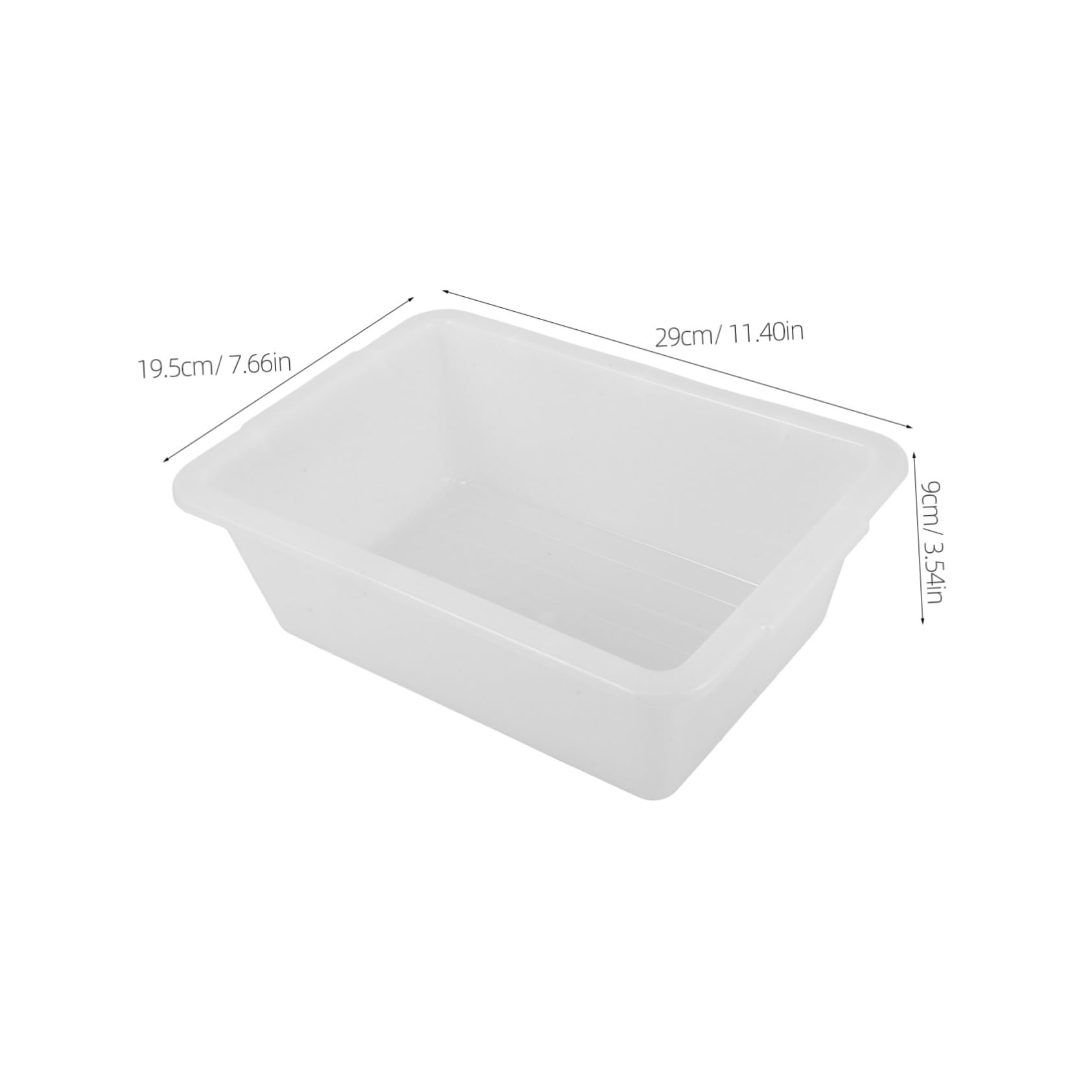 OFFSCH Plastic Storage Box Rectangular Bus Tubs Utility Commercial Tote Tub Dish Wash Basin
