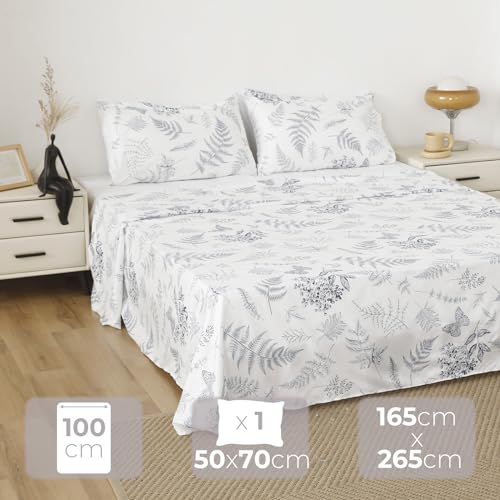 Parure de lit motifs variés et douceur durable, ensemble polyester 3 pièces - 5