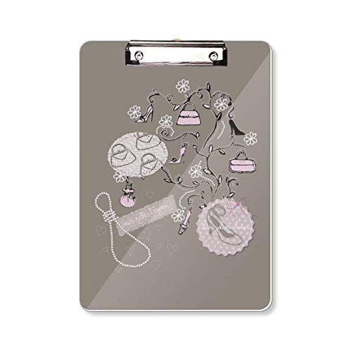 Planchette porte-bloc A4 motif mode pour infirmière, enseignante et bureau