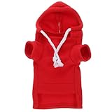 GALPADA フェレット用フリーススウェットシャツ 小動物服 モルモット ハムスター向けペットアクセサリー 通気性と耐久性備えた屋内外用装