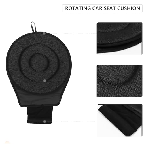 Coussin de siège rotatif avec surface antidérapante pour auto - 7