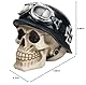 Nemesis Now Iron Cross Skull Unisex Totenkopf Standard Polyresin Gothic, Horror, Steampunk, Totenköpfe