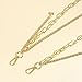 DIKJAK Double Layer Metal Pants Chain - Durable Punk Style Hip Hop Waist Chain Accessory for Daily Wear/Parties, Fashionable & Easy-to-Use Decoration for Men and Women-Golden