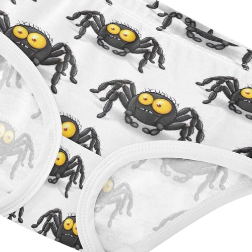 Joisal Cotton Toddler Girls Underwear Cartoon Animals Funny Black Cute Panties Girl Pattern Kids Briefs Undies 2t4